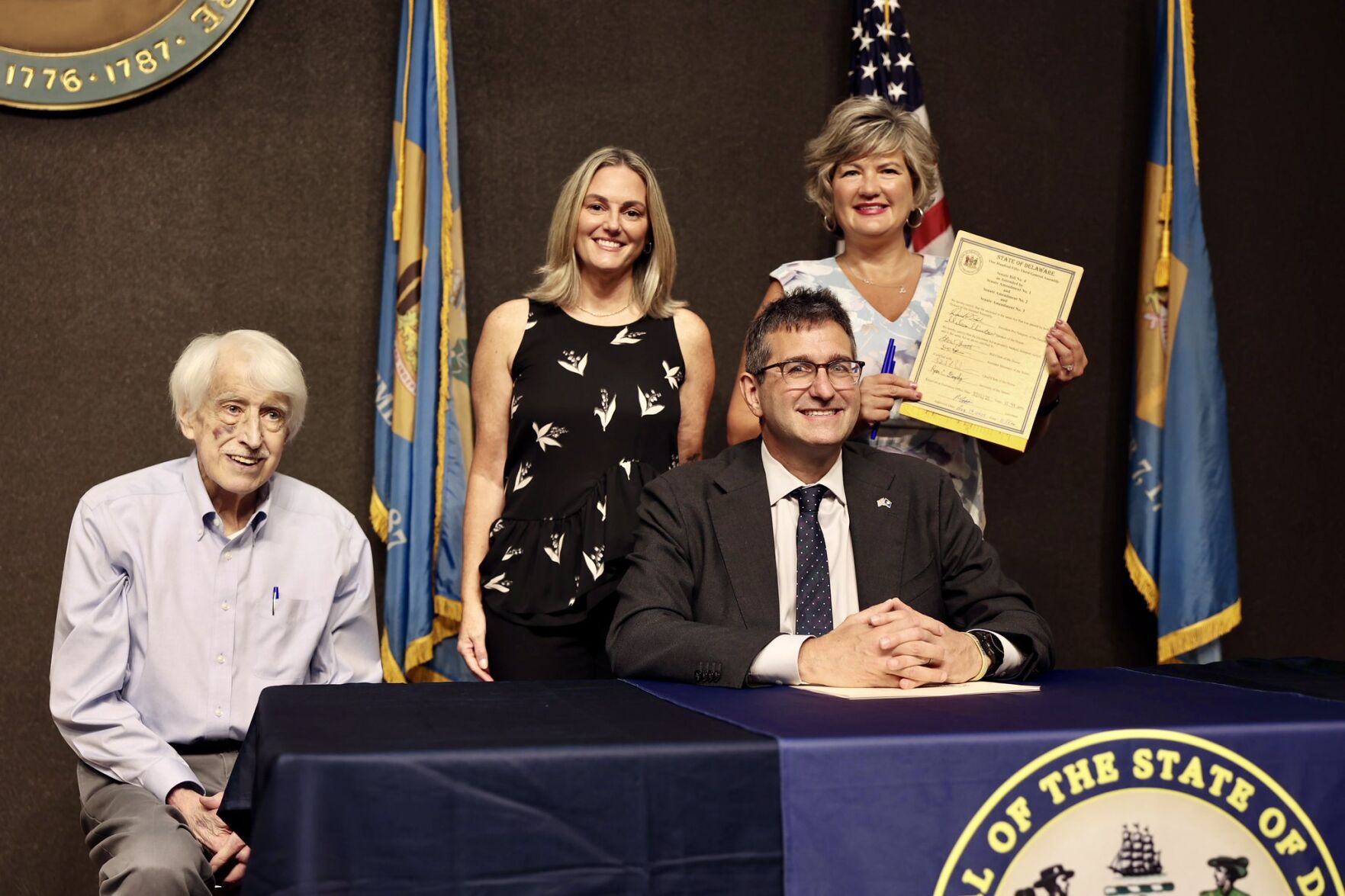 Kowalko at bill signing